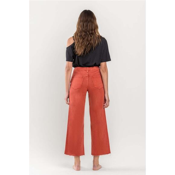 Vervet Bossa Nova Size 31 High Rise Crop Wide Leg Jeans - Picture 4 of 5